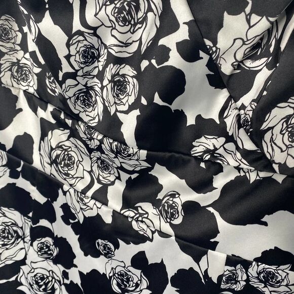 White House Black Market Sleeveless Floral Dress Size 10 Cocktail Sweetheart - Picture 5 of 13